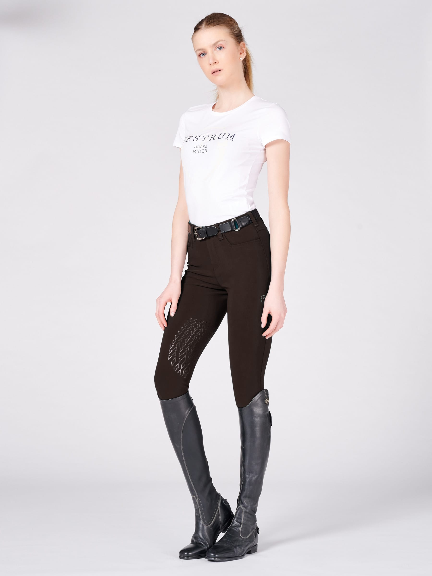 SYRACUSE PANTALON D'ÉQUITATION POUR FEMME AVEC GRIP AU GENOU – Image 2