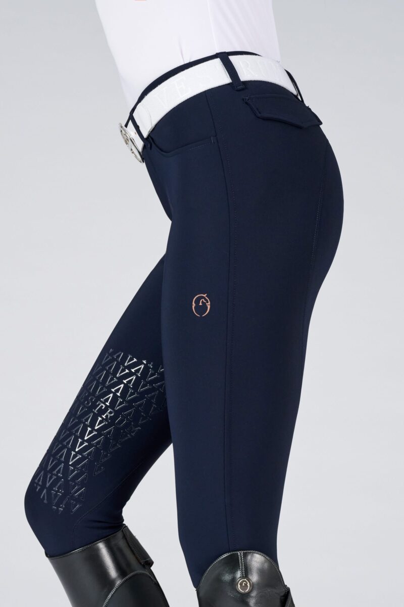 LAZISE PANTALONI DA EQUITAZIONE DA DONNA CON GRIP GINOCCHIO E TASCHE SUL RETRO