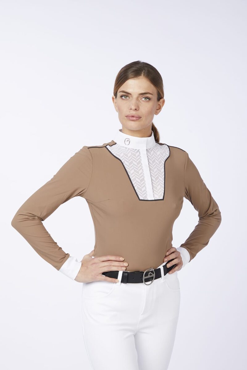TRICHIANA CAMICIA DONNA DA COMPETIZIONE A MANICA LUNGA