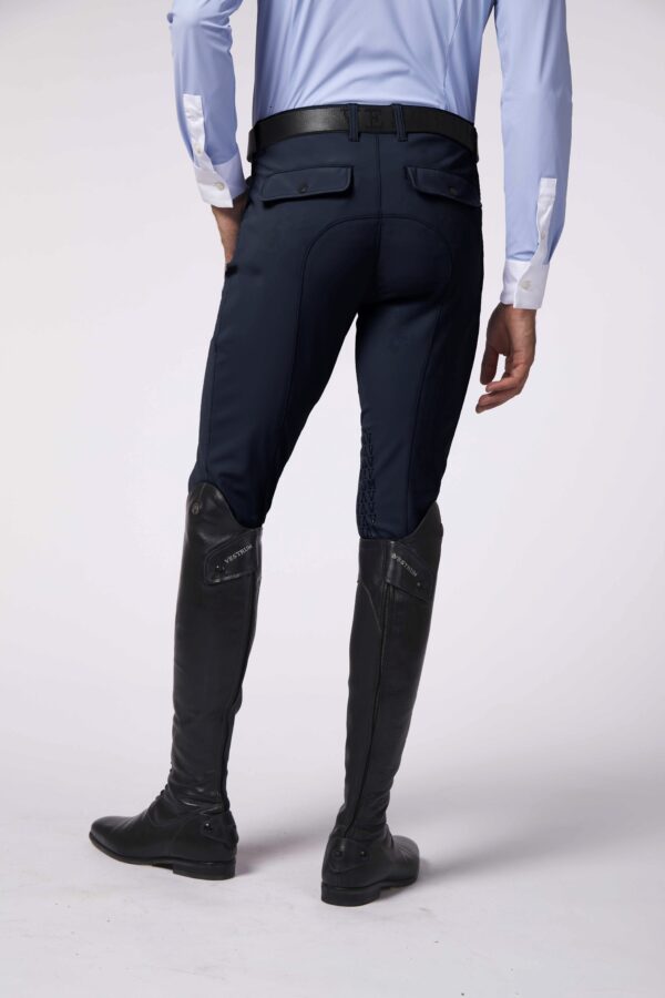TRIESTE PANTALON D'ÉQUITATION POUR HOMMES AVEC POIGNÉE AU GENOU - TISSU TK – Image 2