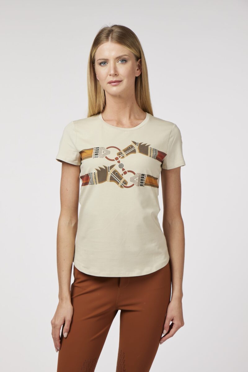 ARBOREA T-SHIRT DA DONNA CON DISEGNO EQUESTRE