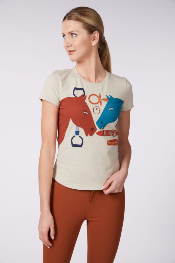 ARANCI T-SHIRT MIT PFERDEDESIGN FÜR DAMEN