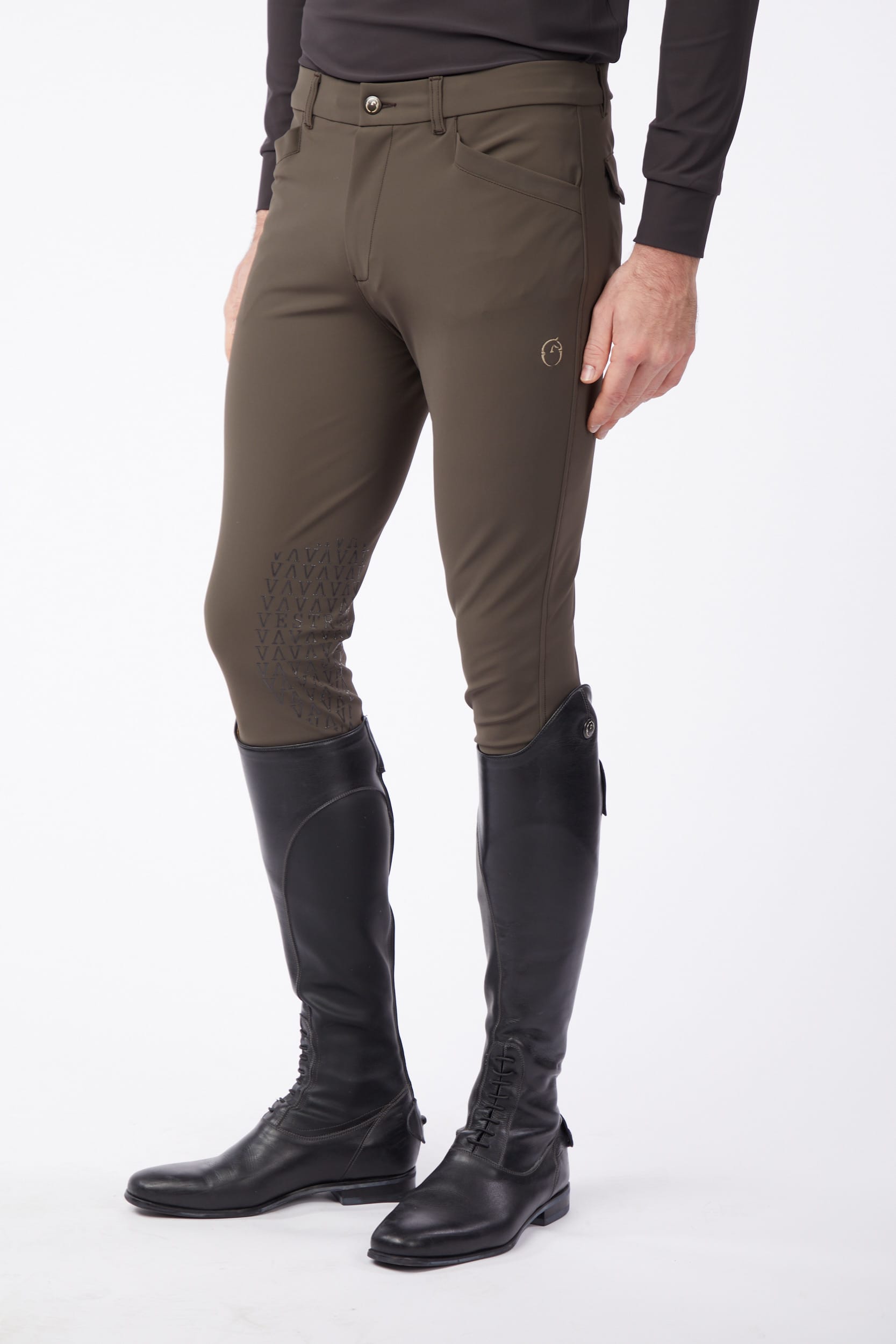 SAN DIEGO PANTALON D'EQUITATION REGULAR FIT AVEC GRIP AU GENOU - TISSU TK