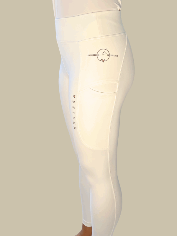 VEGA LEGGINGS DA EQUITAZIONE DA DONNA CON GRIP AL GINOCCHIO - immagine 3